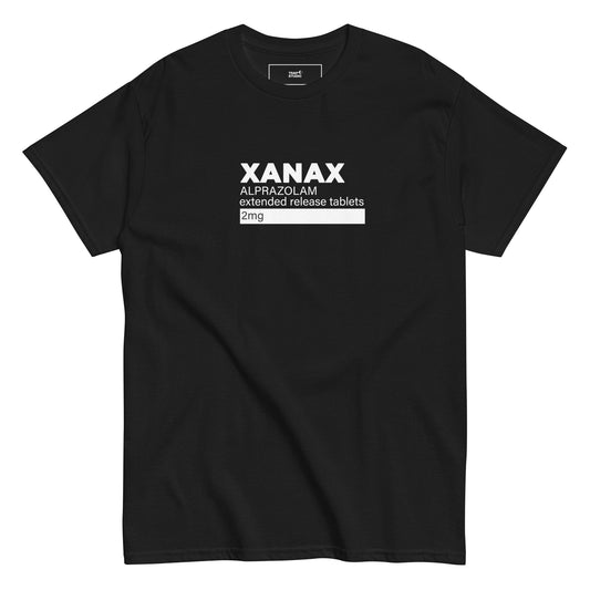 Xanax Unisex T-shirt (black)